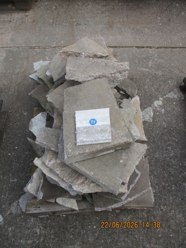 Broken paving slabs - slabs., crazy