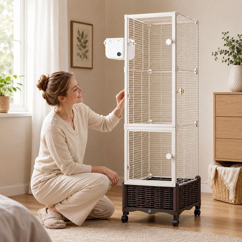 Large bird cage with stand - cage,