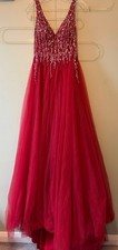 Red prom dress romantica - prom,