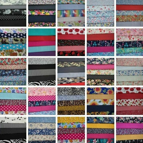 100 cotton fabric bundles - cotton,
