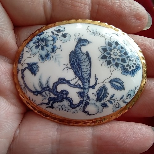Vintage jewellery ceramic gilt - vintage,