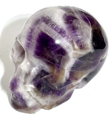 Chevron amethyst crystal skull - chevron,