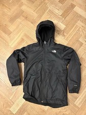 The North Face Kids Black Hooded Coat with Fleece Lining Size L - Age 12-14yrs