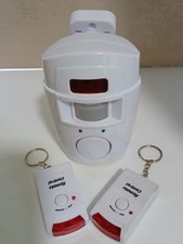 Wireless PIR Motion Sensor Alarm with 2 Remote Control Shed Home Garage Security