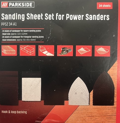 Parkside sanding sheet set for - sanding,