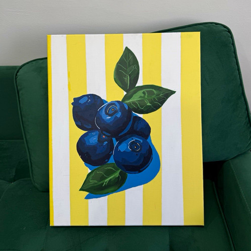 Small contemporary blueberries - small,