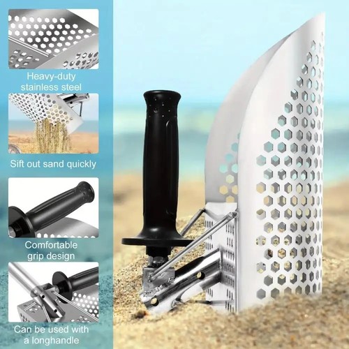Beach sand scoop shovel - scoop, metal