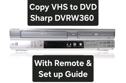 Sharp dvrw360 vhs dvd - vhs, recorder