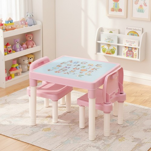 Plastic toddler table - plastic, chair