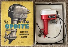 A good boxed working Keilkraft model The Sprite electric battery outboard motor