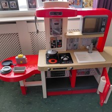 Smoby Mini Tefal Childrens Play Kitchen Set and stool