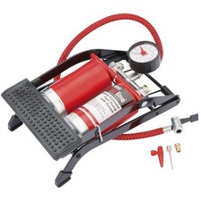 Draper Redline Double Cylinder Foot Pump  Stock No: 68473-DUSTY FROM STORAGE