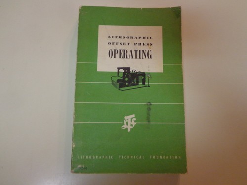 Lithographic offset press - lithographic,