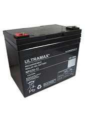 2 x ULTRA MAX 12V 35Ah (as 33Ah & 34Ah) - SHOPRIDER CADIZ REPLACEMENT BATTERIES