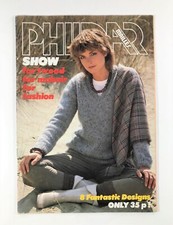 Phildar Show Mohair Yarn Knitting Pattern Book 8 Designs 1982