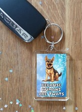 German Shepherd Keyring Gift