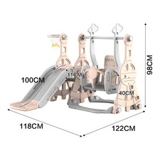 3 in 1 Kids Swing & Slide Set