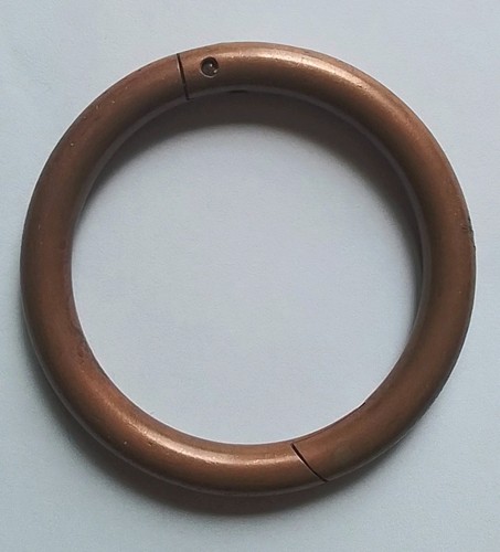 Vintage copper bull - nose, ring