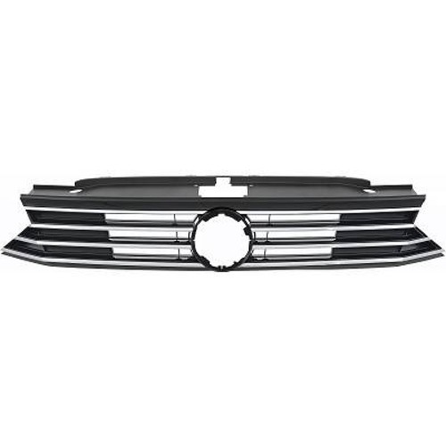 Radiator grille chrome - radiator, chrome/black