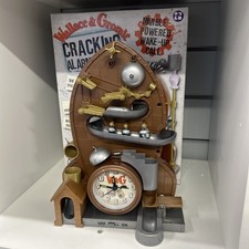 Wallace & Gromit Cracking Alarm Clock Marble Powered 2010 Aardman Working Boxed