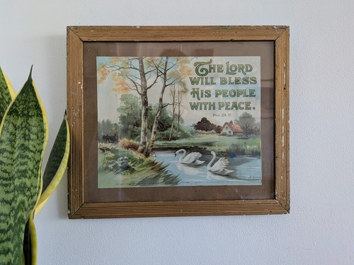 Antique victorian print - antique, in