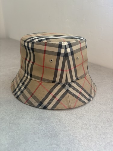 Burberry beige check bucket - beige,
