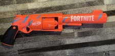 NERF Fortnite 6-SH Revolver Orange Blaster Dart Gun VGC Toy Dart Kids Foam Shoot