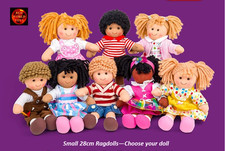 Ragdoll Soft Plush Toys Boy or Girl Small Size 28cm tall - Choice of Doll