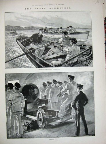 Original old antique print - old,