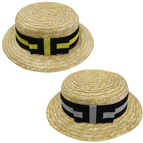 Adults straw boater hat - straw,