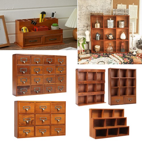 Retro small desktop wooden - small,