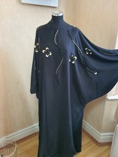 Women Black Embroidery  ABAYA