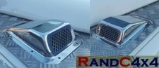 Land Rover Defender Stainless Steel Wing Top Air Intake Grill PAIR Left & Right