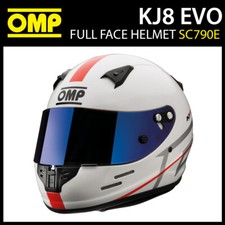 OMP KJ-8 KJ8 EVO Kart Helmet Karting Racing CMR Full Face Type inc 2 Visors