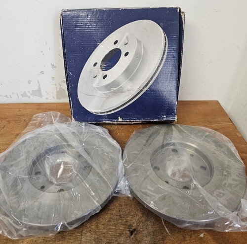Solid brake discs - 2x, fits