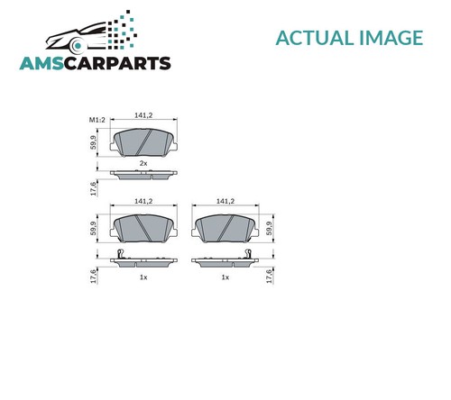 Brake pads set braking pad - braking,