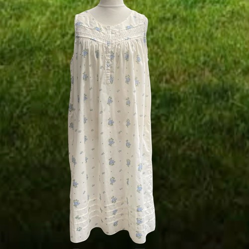 Vintage bhs cream blue floral - cream,