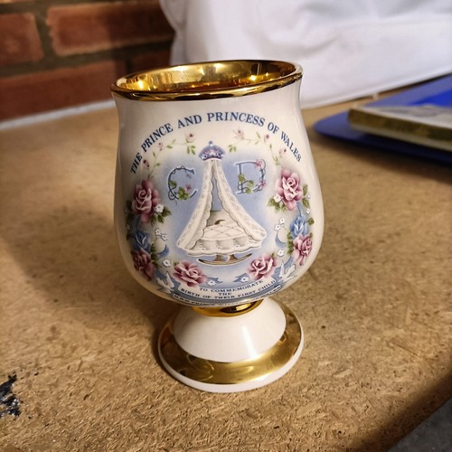 Vintage ceramic cup goblet - vintage,