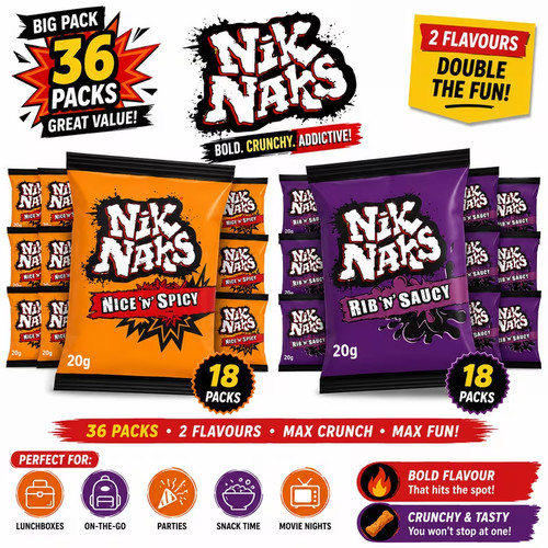 Nik naks combo corn snacks - nik,