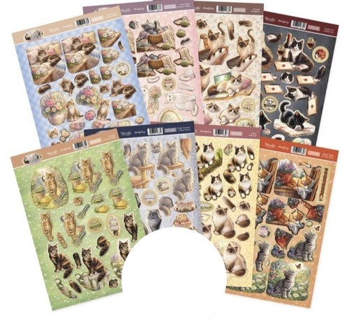 Hunkydory cat tales decoupage - cat,