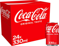 Coca Cola Original Taste - 330ml Classic Coke Cans, Soft Drinks