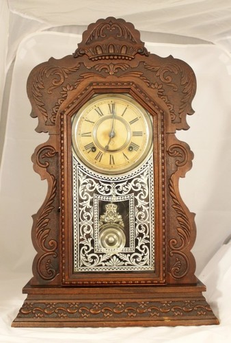 Antique ansonia mantel - antique, clock