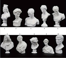 dolls house RESIN CAST MARBLE LOOK BUST FOR GEORGIAN OR PERIOD HOUSE or PLINTH