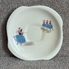Saucer - Ballet By Beswick England - Vintage - Tea Set - Ceramic - Dance