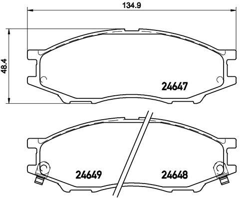 Brembo 083 brake pad set - brembo,