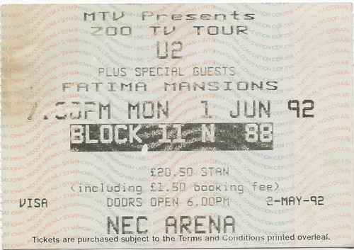 1992 zoo concert ticket - tv,