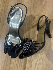 beautiful TOPSHOP sandals sling backs black size 6