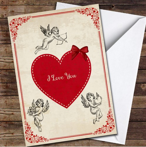 Vintage heart angels - vintage,