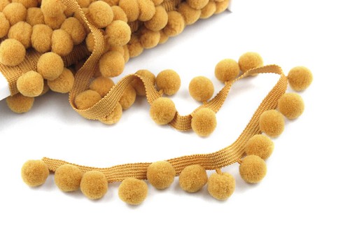 Mustard honey pom - pom, bobble