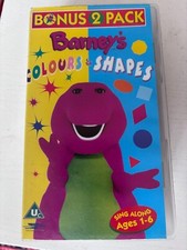 Barney Colours and shapes VHS VIDEO
